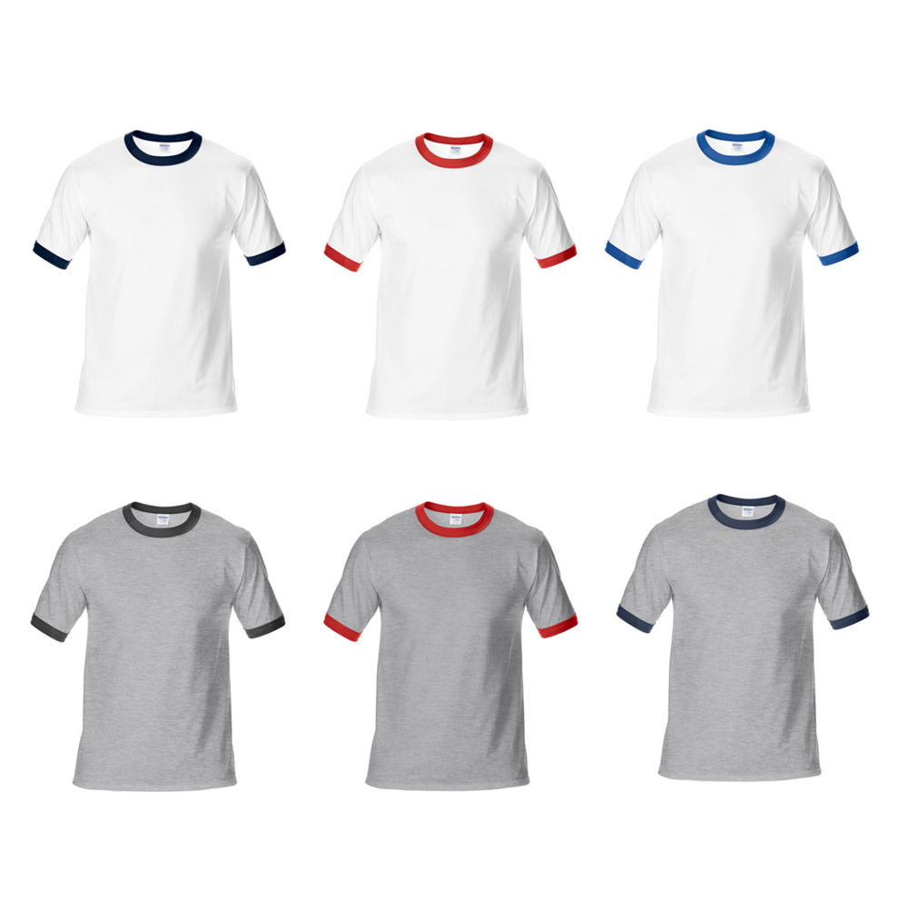 T-Shirt, Cotton Ringer - Giftspree.sg